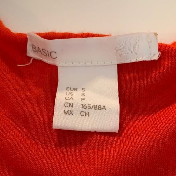 H&M red tank top A-line dress Two side pockets Deep arm opening Lined top Small - Picture 2 of 7